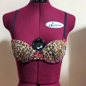 Leopard Print Cotton Bra